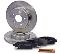 BESTPRICE Kit de freinage essieu avant y compris disques de frein ventilés Ø 314 mm + plaquettes de frein avant + contact d'usure, Compatible avec AUDI A6 C6 (4F2), A6 C6 Avant (4F5)