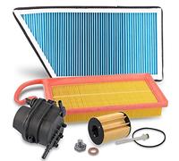 BESTPRICE Kit d'inspection Kit de filtration avec 1x filtre à huile, 1x filtre à air, 1x filtre d'habitacle, 1x filtre à carburant, Compatible avec PEUGEOT 206 (2A/C) (2E/K), 206+ (2L_ 2M_)