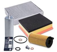 BESTPRICE Kit d'inspection Kit de filtration avec 1x filtre à huile ; 1x filtre d'habitacle ; 1x filtre à air ; 1x filtre à carburant ; Compatible avec BMW Série 4, Série 2, Série 3 (F34) (F30, F80)
