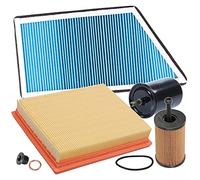 BESTPRICE Pack d'inspection Kit de filtration avec 1x filtre à huile, 1x filtre à air, 1x filtre d'habitacle, 1x filtre à carburant, Compatible avec PEUGEOT 206 CC (2D), 206 bicorps (2A/C), 206 coffre