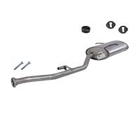 BESTPRICE Silencieux Set 1x silencieux arrière, 3x butées, 2x vis Compatible avec BMW Série 3 Compacte (E36)