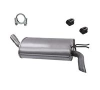 BESTPRICE Silencieux Set 1x Silencieux final, avec matériel de montage Compatible avec RENAULT TWINGO I (C06_)