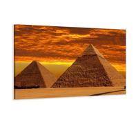 bestpricepictures 120 x 80 cm impression sur toile monde égypte pyramide 5013 - peinture / image / tableau / decoration sur châssis
