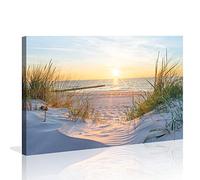 bestpricepictures 120 x 80 cm Tableau sur toile Dunes 5009 Marque allemande et entrepôt - Les photos/la peinture murale et l'impression d'art sont prêtes à être encadrées.
