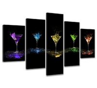 bestpricepictures 200 x 100 cm Impression sur Toile Cocktail Bar 6303 Peinture/Image/Tableau/Decoration sur châssis