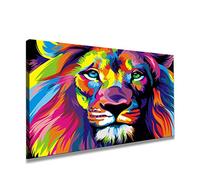 bestpricepictures 80 x 60 cm impression sur toile Lion 4001 - peinture / image / tableau / decoration sur châssis