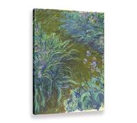 Bestpricepictures Immeuble Célèbre Fleur Paysage De Claude Monet Reproduction De Peintures à l'huile Imprimées Sur Toile Art Mural France Impressionnisme Affiche Décoration (20,30 x 45 cm (avec cadre)
