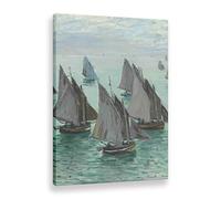 Bestpricepictures Immeuble Célèbre Fleur Paysage De Claude Monet Reproduction De Peintures à l'huile Imprimées Sur Toile Art Mural France Impressionnisme Affiche Décoration (30,40 x 60 cm (avec cadre)