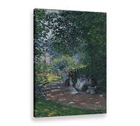 Bestpricepictures Immeuble Célèbre Fleur Paysage De Claude Monet Reproduction De Peintures à l'huile Imprimées Sur Toile Art Mural France Impressionnisme Affiche Décoration (17,30 x 45 cm (Sans Cadre)
