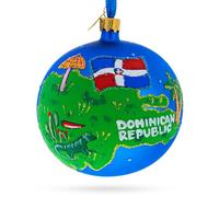BestPysanky Boule de verre de Noël République Dominicaine
