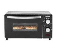 Bestron Mini-four compact avec chaleur inférieure et supérieure, 9 l, 800 W, Noir