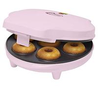 Bestron Appareil à donuts au Design Rétro, Mini-Machine à Donuts pour 7 petits Donuts, inclut Témoin de Cuisson & Revêtement Antiadhésif, 700 Watts, Sweet Dreams Collection, Couleur: Rose