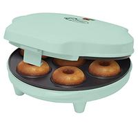 Bestron Appareil à donuts au Design Rétro, Mini-Machine à Donuts pour 7 petits Donuts, inclut Témoin de Cuisson & Revêtement Antiadhésif, 700 Watts, Sweet Dreams Collection, Couleur: Vert