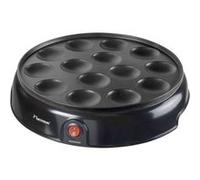 Bestron Électrique Appareil à Poffertjes (Profiteroles) au Design Rétro, Mini Crêpier avec Revêtement Anti-Adhésif, Sweet Dreams, 800 Watts, Couleur: Noir
