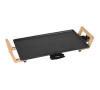 Bestron Plancha électrique, Barbecue electrique avec revêtement anti-adhésif, Gril de table pouvant jusqu'à 4 personnes, avec réglage de la température en continu, Asia Lounge, Couleur: noir