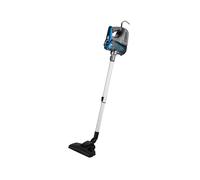 Bestron Aspirateur à main sans sac avec tube télescopique, Rayon d'action : 6,5 m, Capacité : 0,6 L, 600 W, bleu/gris
