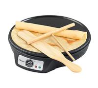 Bestron ASW602ZBS Crêpière, alliage d'acier, noir