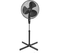 Bestron Bestron Ventilateur sur pied avec 3 vitesses, ventilateur avec fonction de rotation de 75° & tige télescopique réglable en hauteur jusqu'à 122cm, Ø 45cm, 45Watt, ASV45Z, couleur : noir