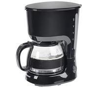 Bestron Cafetière avec plaque chauffante, Pour café filtre moulu, 10 tasses, 750 W, noir