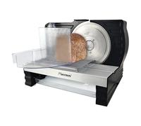 Bestron Coupe-pain RSG avec lame en acier inoxydable, fabriqué en Allemagne, épaisseur de coupe continue de 0 à 20 mm, coupe-pain avec bouton de changement pour un fonctionnement automatique et manuel