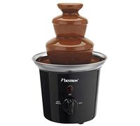 Bestron Fontaine à chocolat, 3 étages, petite fontaine à chocolat avec fonction de maintien au chaud, 60 watts, couleur: Noir