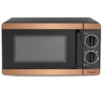 Bestron Four à micro-ondes de 700 W - Panneau de commande en deux parties avec 6 niveaux et 30 min - Minuterie réglable en continu - Avec plateau tournant de 24,5 cm pour toutes les tailles courantes