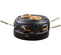 Bestron Four à pizza allant jusqu'à 4 personnes, Dôme à pizza pour petites pizzas (Ø 10 cm) avec dôme en céramique, environ 10 minutes de cuisson, 800 Watts, Couleur: noir