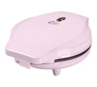 Bestron Gaufrier à bubble, gaufres pour gaufres à bulles à remplir de glace, de chocolat ou de fruits, avec feu de signalisation et revêtement antiadhésif, 700 watts, couleur: Rose