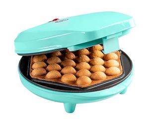 Bestron Gaufrier à bubble, gaufres pour gaufres à bulles à remplir de glace, de chocolat ou de fruits, avec feu de signalisation et revêtement antiadhésif, 700 watts, couleur: menthe