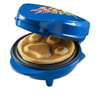 Bestron Gaufrier Paw Patrol, mini gaufrier au design unique Paw Patrol, idéal pour les anniversaires d'enfants, Pâques et Noël, avec indicateur de cuisson, Ø10 cm, licence officielle, couleur: bleu