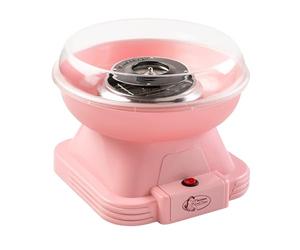Bestron machine barbe à papa, Cotton Candy Maker avec 10 bâtonnets & cuillère à mesurer, idéal pour les anniversaires d'enfants & l'amusement à la maison, Sweet Dreams Collection, Couleur: Rose