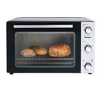 Bestron Mini-four 2 en 1 avec rôtissoire, 45 litres, 1500 W, Inox, Noir