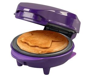 Bestron Mini gaufrier avec plaque spéciale « Geist » - Taille du gaufre : Ø 10 cm - Taille idéale pour les enfants, pour les anniversaires ou comme cadeau, feu de cuisson et revêtement antiadhésif