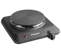 Bestron Plaque de Cuisson Compacte en Fonte, Kitchen Heroes, Ø 18 cm, 1500 Watts, Noir