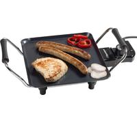 Bestron Plaque de cuisson électrique plancha/teppanyaki avec revêtement antiadhésif, 1000 W, Noir
