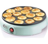 Bestron Poffertjes Maker au design rétro, Mini crêpière, avec revêtement antiadhésif, Sweet Dreams, 800 W, Couleur : Menthe