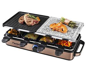 Bestron Raclette, Plastique/Métal/Inox ARG1200CO