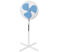 Ventilateur sur pied 45 watts hauteur réglable bleu blanc chambre salle de séjour appartement 