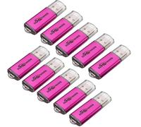 BESTRUNNER Lot de 10pcs 64MB CLE USB 2.0 Mémoire Flash Drive Laptop rose rouge