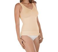 BestSale247 Débardeur moulant pour femme - Sans coutures - Effet gainant, beige, 44-46