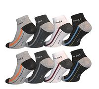 BestSale247 Lot de 12 paires de socquettes de sport/loisirs En coton Tailles 39-42 ou 43-46 Pour homme, Imprimé 5, 39-42