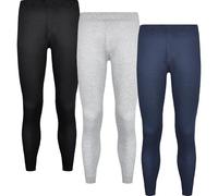 BestSale247 Lot de 3 caleçons longs thermiques en coton pour homme Long Johns Sous-vêtements pour le ski, XL