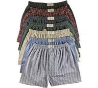 BestSale247 Lot de 6 boxers pour homme - Sous-vêtements caleçons sous-vêtements avec ouverture - À carreaux, 7XL