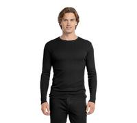 BestSale247 Maillot de corps thermique à manches longues pour homme - avec doublure en polaire, sous-vêtements pour le ski, en coton, Noir , XXL