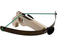 BestSaller 12129 Arbalète en bois avec arche en acier et 3 boulons Naturel Petit modèle