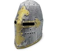 BestSaller 1422 Casque de chevalier pour enfant avec casque de lys bourbon, chevalier et templier en plastique