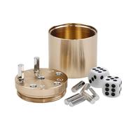 BestSaller Bestsaller3002 Aluminium Super Six dés de Jeu, Doré