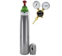 Bestschweissen.de BestSchweissen.de Bouteille de gaz mélangé argon/CO2 avec réducteur de pression 8 l, 200 bar remplie + mini réducteur de pression AR/CO2 BestSchweissen.de pour soudage TIG, MIG et