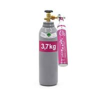 Bestschweissen.de Kit adaptateur de transvasement pour SodaStream avec bouteille de CO2 (3,7 kg/5 kg/7,5 kg) avec tube montant et cylindre de CO2 Rosa Quick Connect, compatible avec Duo/Terra/Art (kit