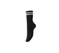 Bestseller A/S Chaussettes Pccally Noos pour femme, Noir/rayures : blanc brillant, taille unique